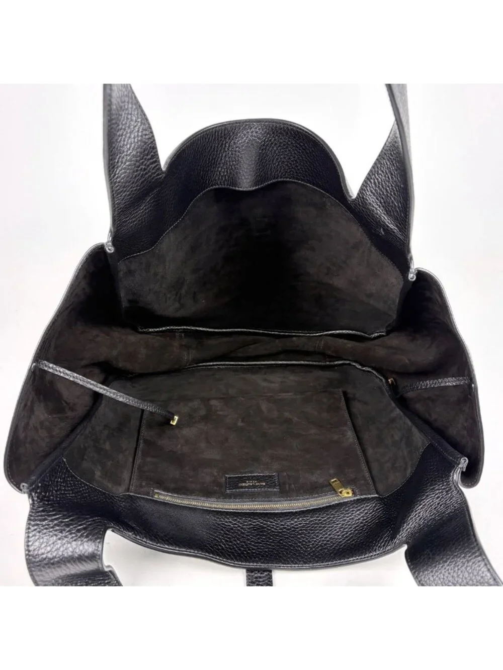 Saint Laurent le Cassette Bear Tote Bag Leather Black